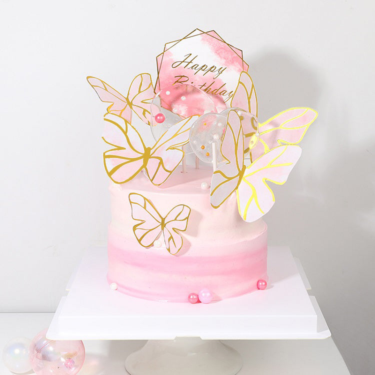 Butterfly  Cake Topper Set for cake decorating