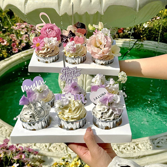 Mother's Day acrylic cake toppers for cupcakes
