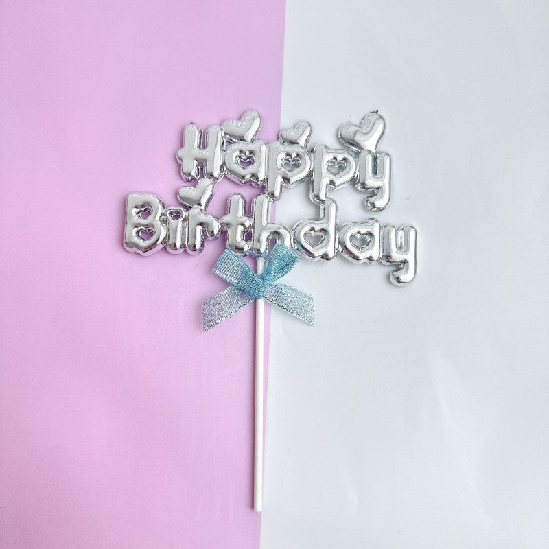 Spanish  Russian happy birthday acrylic cake topper