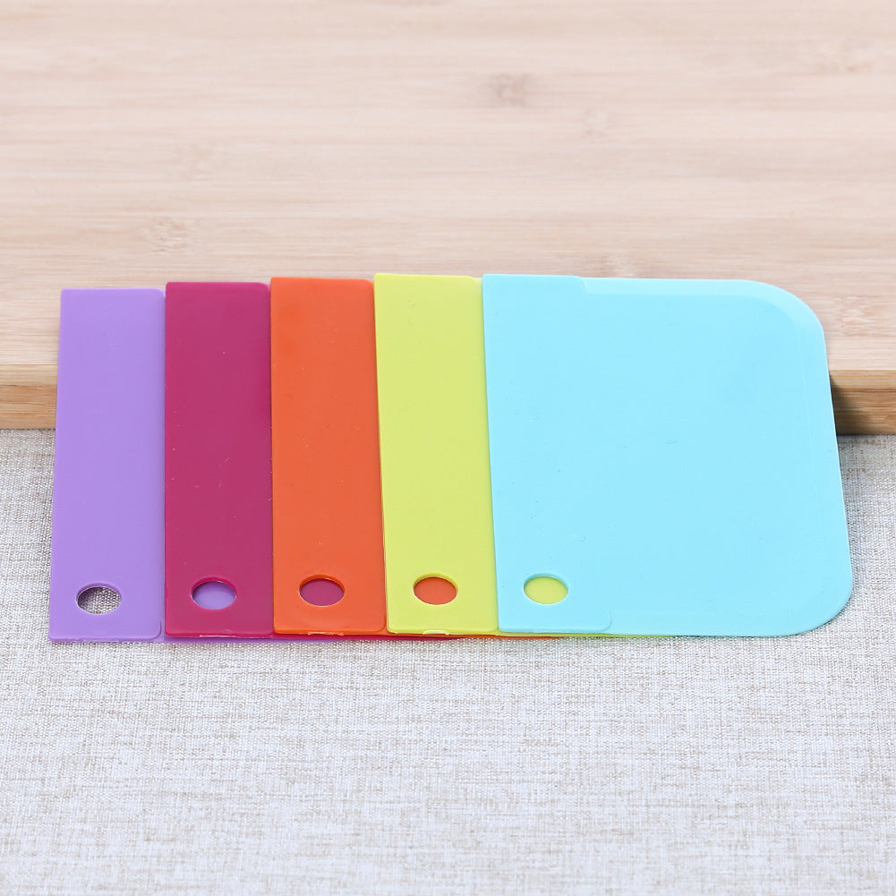 6pcs Dough Scraper Cutters Cake Icing Scraper