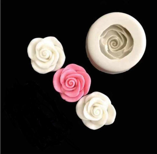 Mini rose flower silicone mold