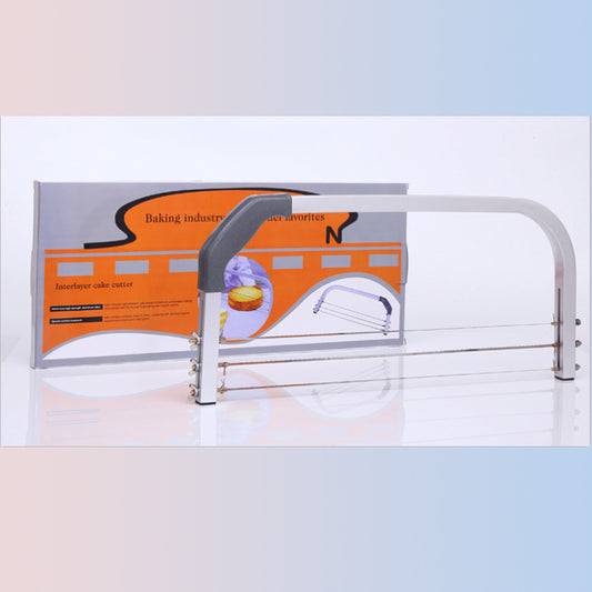 Stainless Steel Interlayer Cake Cutter Height Adjustable Cake Slicer
