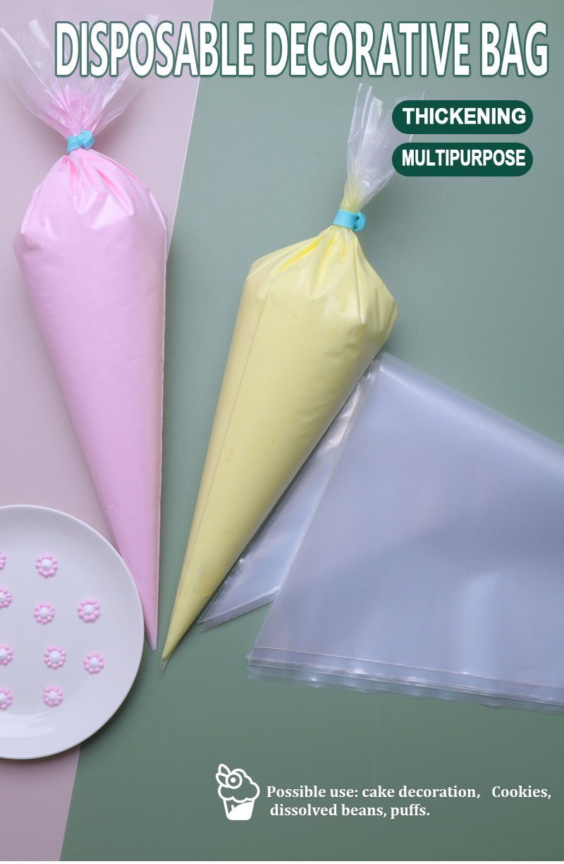 12/14 /16/18 inch PE Icing Bags Cake Decorating Tool Disposable Piping Bag