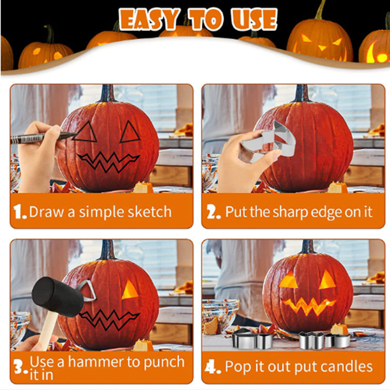 Halloween cookie cutter stainless steel DIY pumpkin cutter