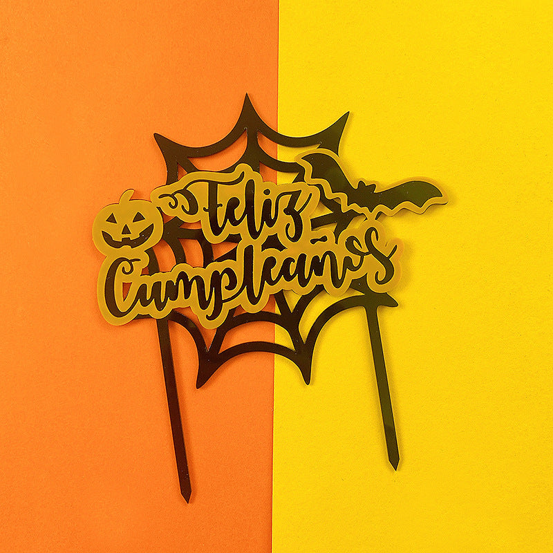 Spanish Halloween cake toppers