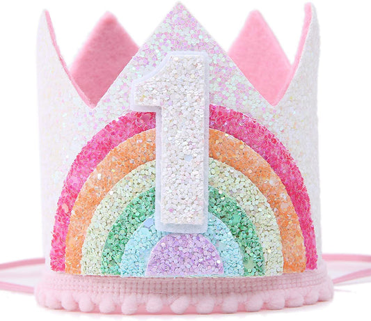 Children birthday rainbow hats