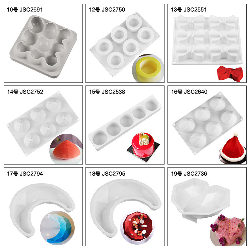 silicone mousse cake mold baking