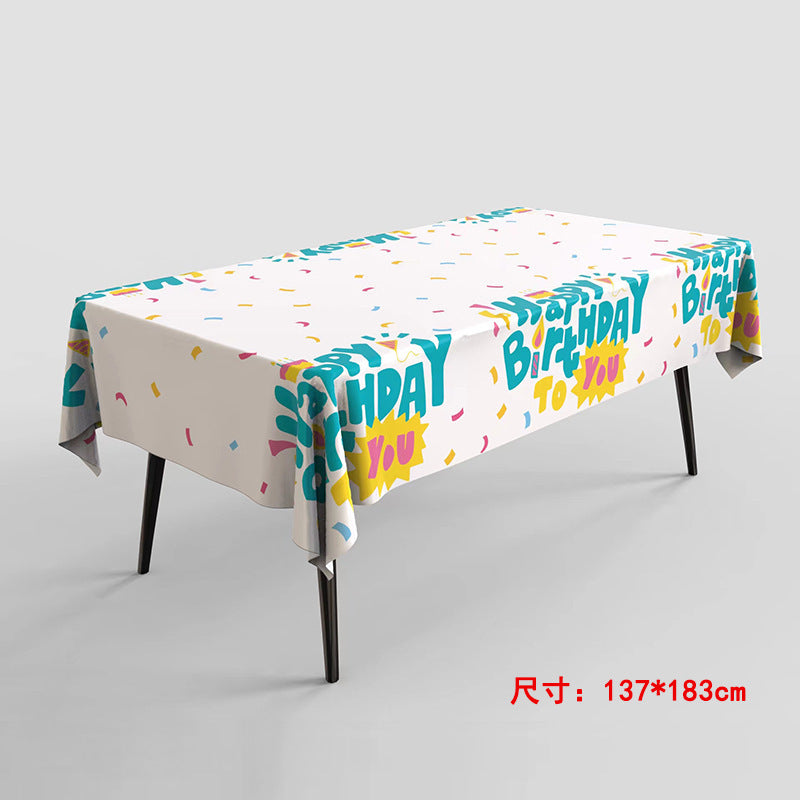Birthday tablecloth party tablecloth