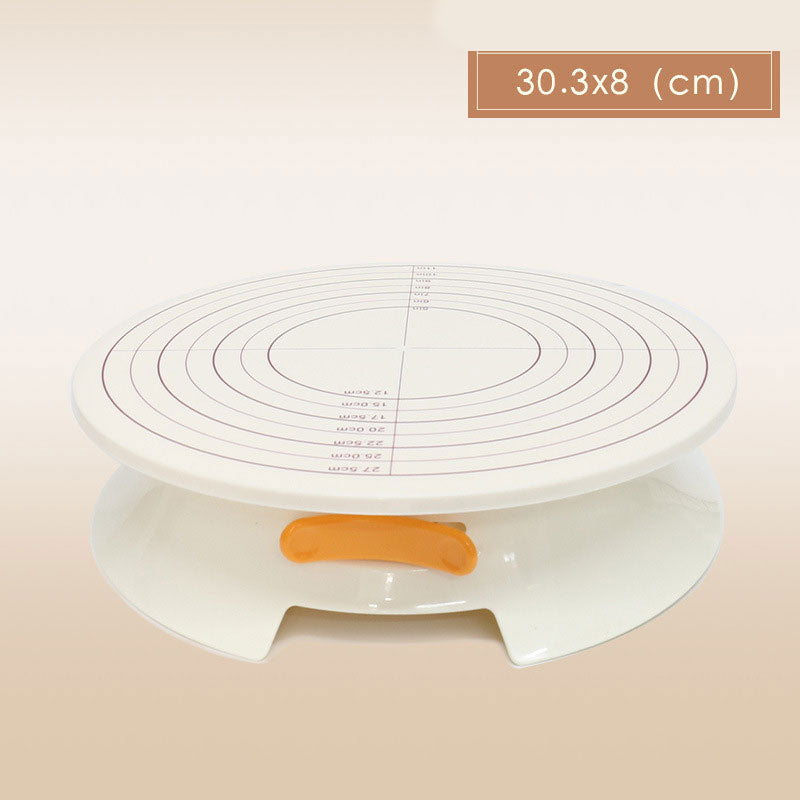 Kitchen Accessories Plastic Cake Turntable Rotating Cake Turntable Rotating Cake Turntable with measurement