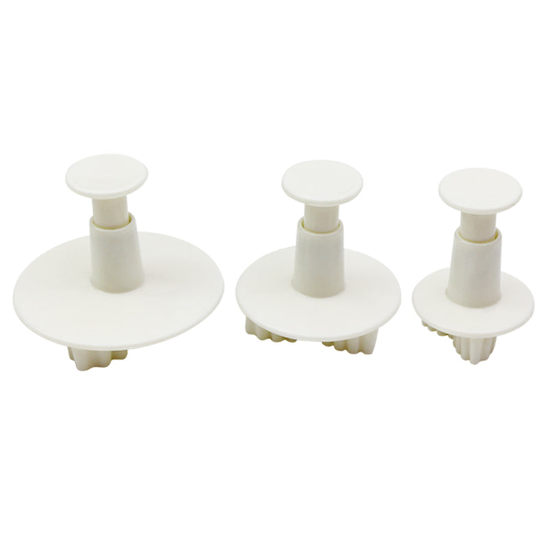 Sugarpaste Three Holly leaf Plunger Cutter baking tools