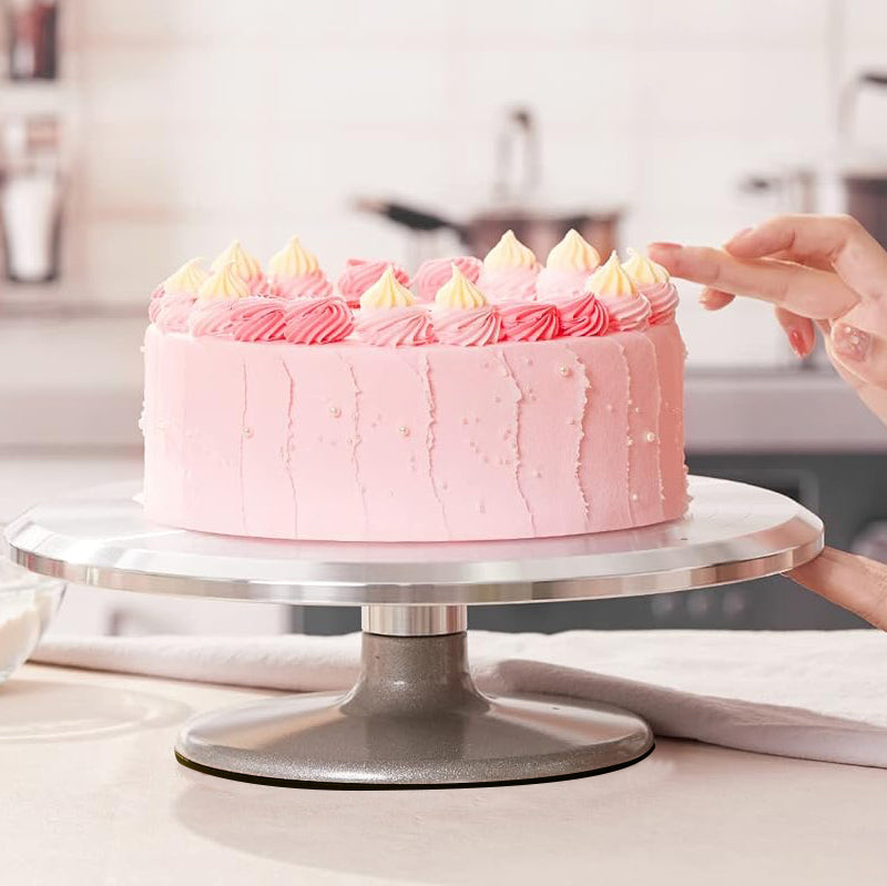Metal Revolving Cake Stand Aluminium AlloyTurntable