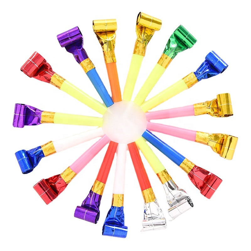 New Years Birthday Noisemakers Party Blowouts Horn Blower Whistles Favors Noise Makers