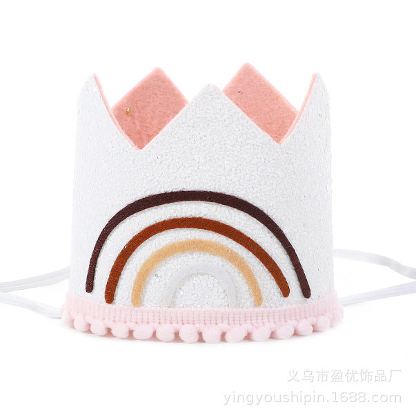 Children birthday rainbow hats