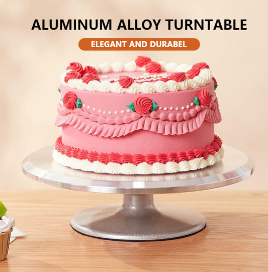 Metal Revolving Cake Stand Aluminium AlloyTurntable