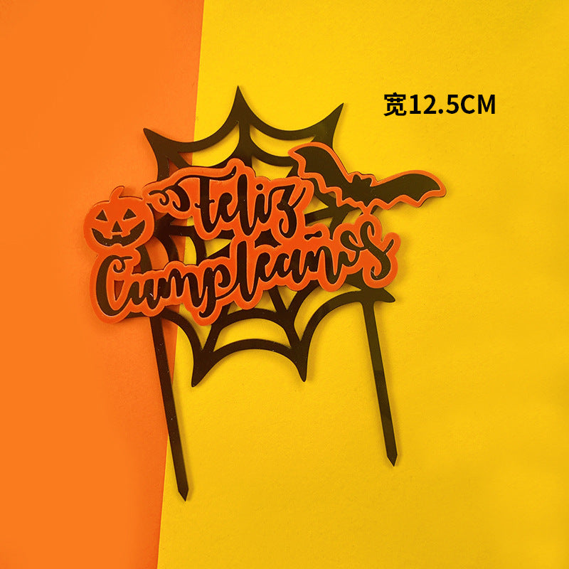 Spanish Halloween cake toppers
