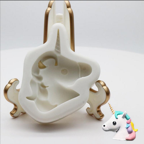 unicorn shape fondant silicone mold