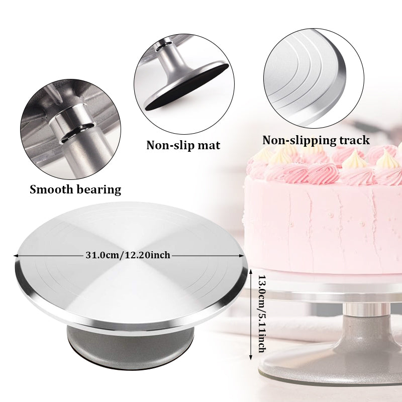 Metal Revolving Cake Stand Aluminium AlloyTurntable
