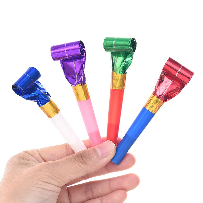 New Years Birthday Noisemakers Party Blowouts Horn Blower Whistles Favors Noise Makers