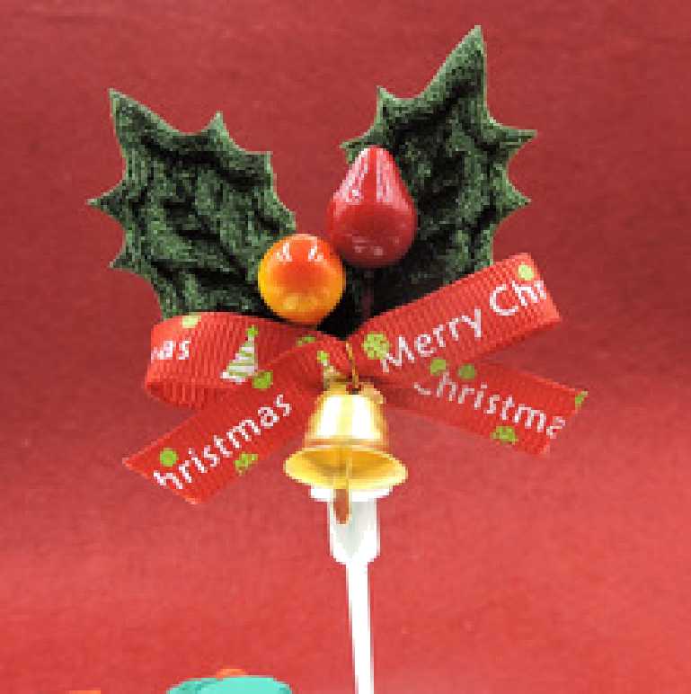 Christmas cake topper