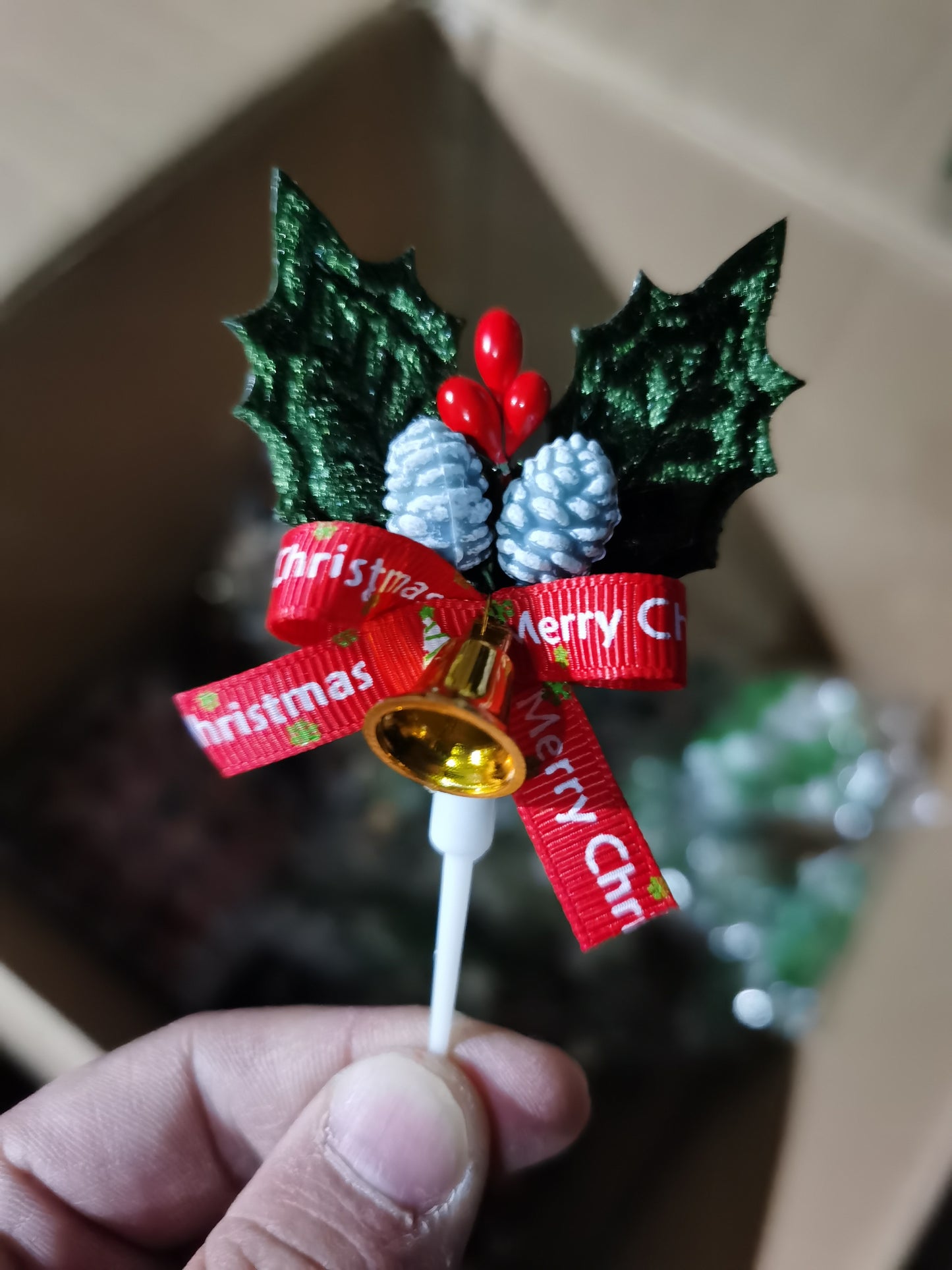 Christmas cake topper