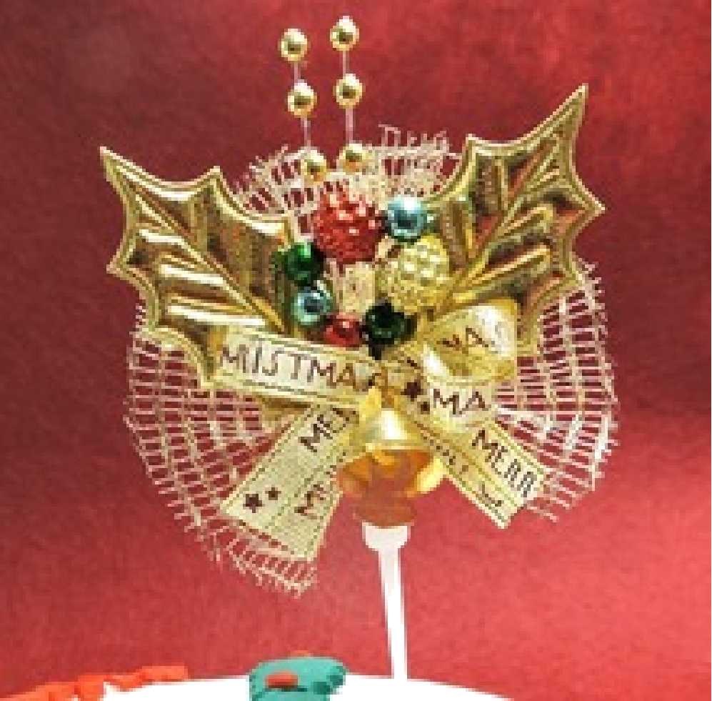 Christmas cake topper
