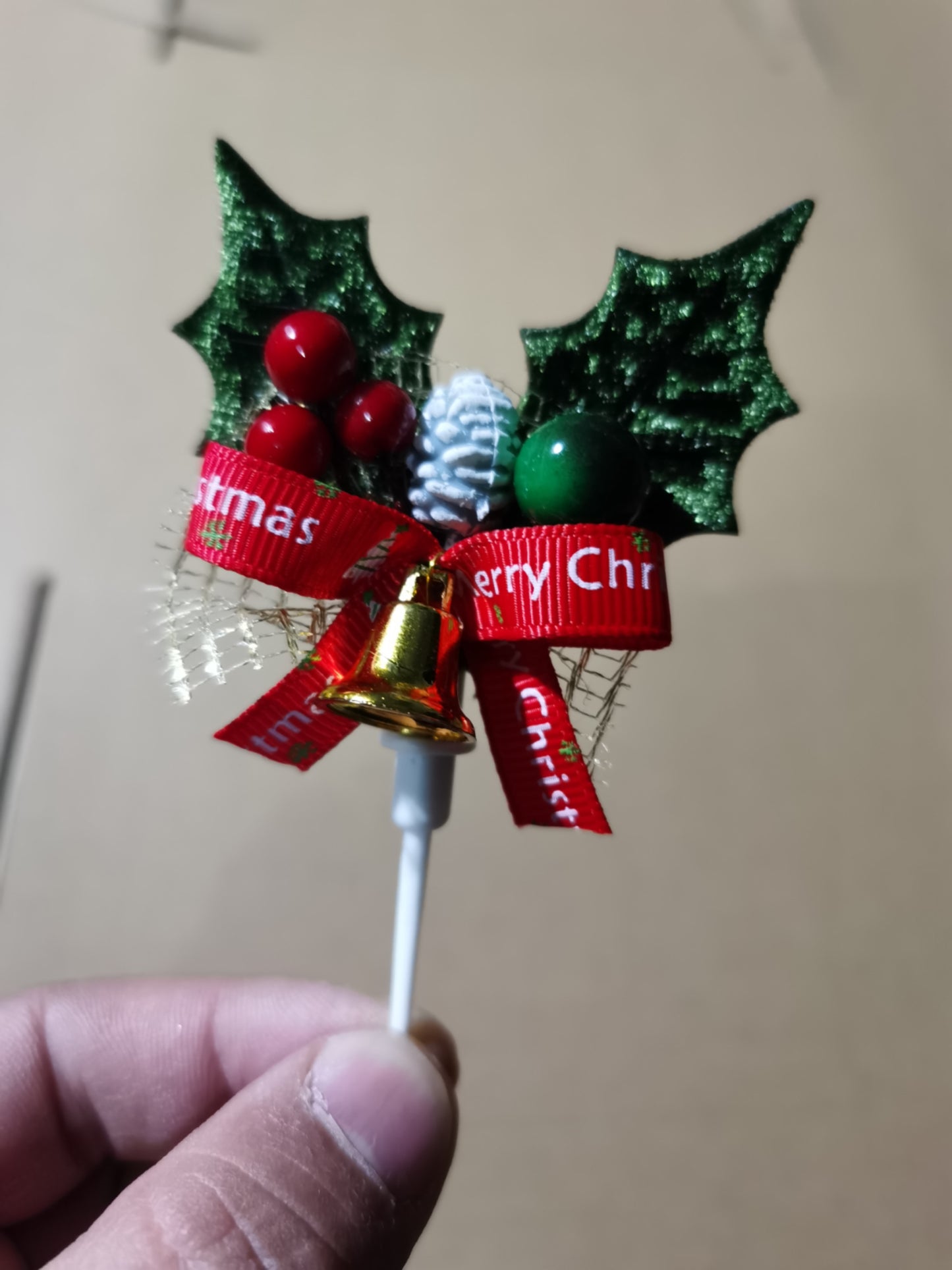 Christmas cake topper