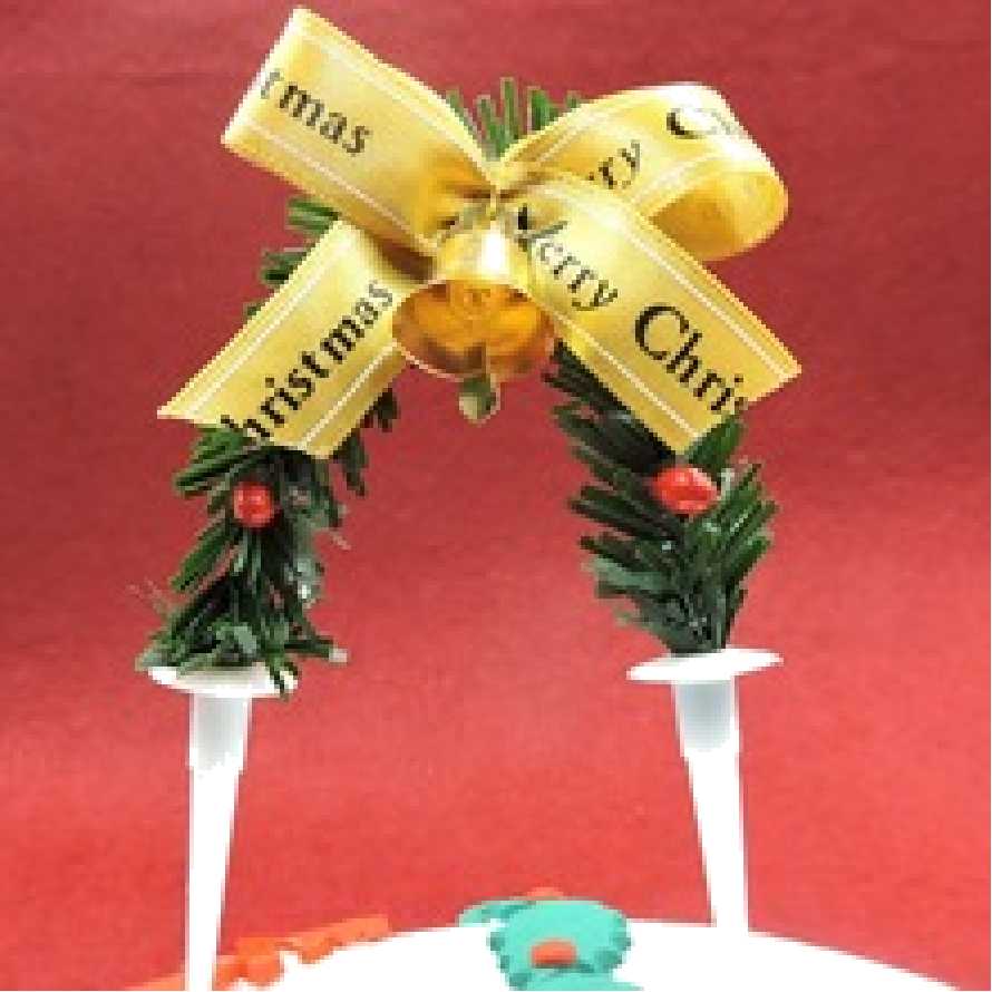 Christmas cake topper