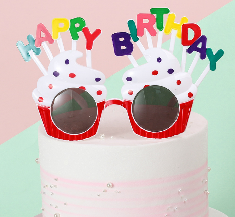 happy birthday plastic glasses