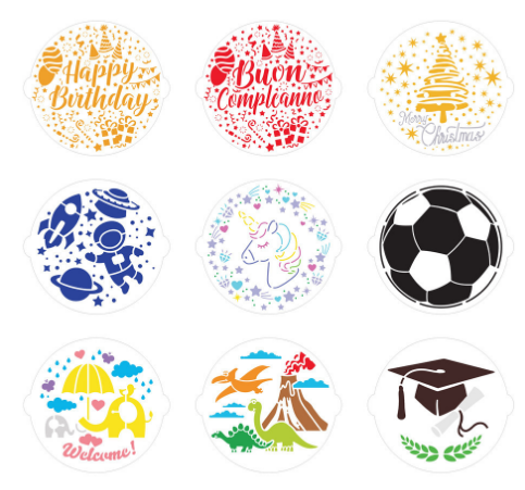 dia 25cm cake stencils
